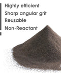 Pile of 100 Grit Aluminum Oxide Sand Blasting Media For Metal Surfaces Pro Grade Heavy Duty Long Lasting High Hardness Abrasive Powder