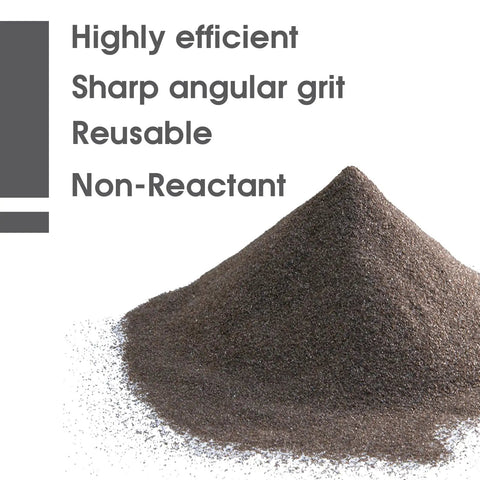 Pile of 100 Grit Aluminum Oxide Sand Blasting Media For Metal Surfaces Pro Grade Heavy Duty Long Lasting High Hardness Abrasive Powder