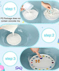 Making process of DIY Stepping Stone Kit With 20 Round Molds 250g Mosaic Tiles And 3 Carving Tools for Kids Garden Decor No Concrete Mix