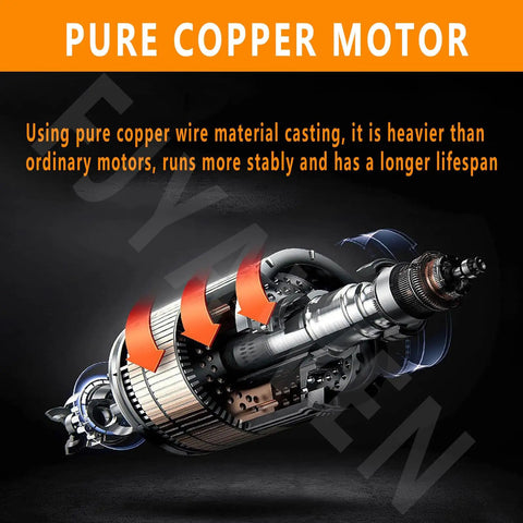 Powerful 750W Jewelry Bench Machine With Adjustable 800 To 10,000 RPM Speeds features a pure copper motor for stability and longevity.