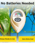 Soil Moisture Meter With Hygrometer Sensor For Indoor And Outdoor Plants, Accurate Soil Humidity Readings, No Batteries Needed