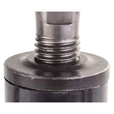 Close-up of base and threaded section of Heavy Duty Adjustable Jack Post For Floor Sag Repair 1 Ft 7 In To 3 Ft 15 Gauge Steel, Easy Setup
