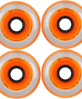 Millenium Inline Skate Wheels 80mm Orange With Dual Durometer Urethane Ultra High Rebound Core For Max Grip Flex Tech Construction