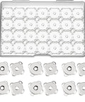 40 Sets Magnetic Snaps 14mm Silver Clasps Set For Purses And Totes, Fabric DIY Crafts, Sewing Supplies, Clothes And Leather Projects