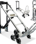 3 In 1 Industrial Convertible Hand Truck Dolly Cart With 1000 Lbs Capacity, Heavy Duty Stair Climbing Dolly, Aluminum Collapsible