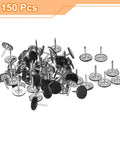 Top Shelf Decorative Upholstery Tack Nails Featuring A Sleek Black Carbon Steel Build in a 150-piece kit on a white background.