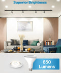 Living room lit by PAR30 LED Flood Bulb For Outdoor Lighting Dimmable 11W 75W Equivalent 850 Lumens 3000K Warm White E26 Base