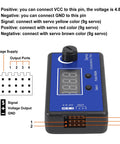Comprehensive RC Servo Tester With Display For Hobbyists Digital And Analog ESC Tester Multifunction Steering Gear Analyzer