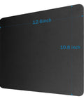 Boss Level Ultra Smooth Mouse Pad With Non Slip Rubber Base For Office And Home, Premium Textured Surface, size 12.6x10.8 inches.