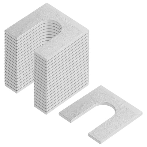 20 Pack Rock Solid Horseshoe Shim Washers 2 X 2 Inch Hot Dip Galvanized Steel Spacers One Eighth Inch Thick For Three Quarter Inch Bolts Built Tough Workshop Staple And No Fuss Hardware
