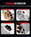 Detailed view of Alternator For Chevy One Wire 12V 105 Amp Self Exciting 10SI Replacement Fits SBC BBC GM, connector close-up