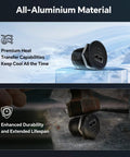 Road Ready 24W USB C Car Charger Featuring Slick Aluminum Housing And Snappy PD 3.0 Plus QC 3.0 Fast Charging For RVs Trucks And Sedans Dash Outlet Plug And Play Power Hub showing all-aluminum construction and durability.