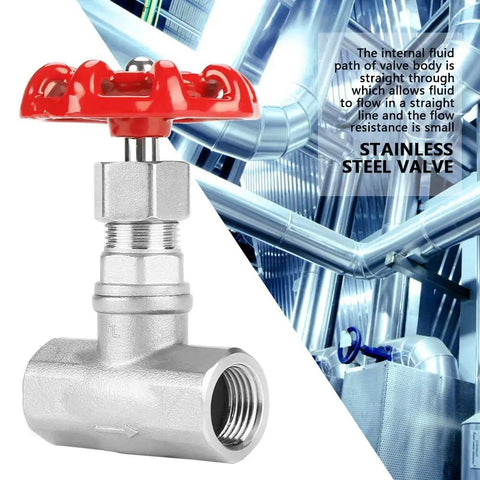 Beefy 1/2 Inch DN15 Stainless Steel Gate Valve Shut Off Valve For Water Oil Gas With Female Threaded Connection 304 Stainless
