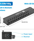 Shine Like A Shooting Star Dope 96 Fiber Optic Strands Kit Bluetooth control unit with dimensions and details labeled