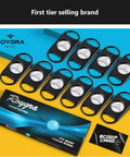 Roygra cigar cutter set: ten black guillotine cutters with silver blades, plastic travel tools.