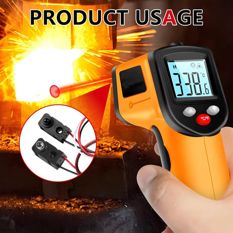 Infrared thermometer and Three Pack Infrared Break Beam Sensor Switch Kit With Transmitter And Receiver near a kiln