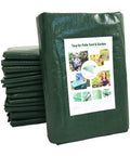 Stacked 7x7 Foot Waterproof Leaf Tarp With Four Handles For Yard Cleanup And Outdoor Projects, shown in packaging.
