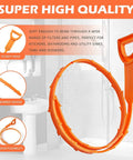5 Pack 25 Inch Drain Clog Remover Snakes Hair Blockage Buster Flexible Hair Clog Cleaner in bathroom setting