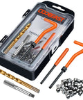 COOBEAST thread repair kit with HSS drill bit and 30 stainless inserts in a portable carry case