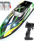 Amped Up Turbo Charged RC Speed Boat With LED Lights Self Righting Hull 30 Plus KMH Top Speed Two Batteries For 24 Plus Minutes
