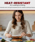 Woman using Pre Cut Aluminum Foil Sheets 12x12 Pop Up Box Of 500 for easy food wrapping of grilled chicken and vegetables