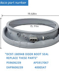 Washer Door Boot Seal Replacement DC97-18094B with part dimensions for Samsung Front Load Washers.