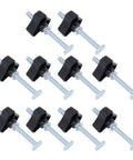 10-piece Easy Clamp T Track Knobs Kit M8x100mm Stainless Steel Bolt Nut Washer Set for Woodworking Jigs and Fixtures