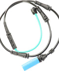 Front view of Dorman BW1127 rear brake pad wear sensor harness with blue connector for BMW