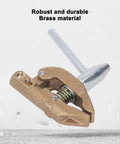 Practical 800 Amp Grounding Brass Welding Clamp With Durable Rubber Sleeve For Heavy Duty Metal Fabrication Jobs And Easy Installation On Various Surfaces Right Now, showcasing robust brass material and design.