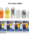 Commercial Grade Vacuum Cup Sealer With LCD Counter And Adjustable Heat Dial, Quickly Handles 25 Cans Per Minute, Reliable 320W Rig Slaps On An Airtight Seal Every Shift, Keeping Drinks Fresh And Smooth For Busy Cafes, Juice Bars, And Retail Shops with various can sizes.