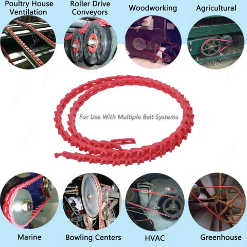 Three Eighths Inch By 4 Foot Z Type Adjustable Link V Belt 3L Drive Belt Replacement for various machinery uses