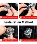 Installation steps for Heavy Duty Silicone Car Door Shock Absorber Pads To Ditch Door Smacks For Smooth Quick Closures.