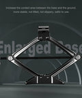 Heavy Duty 2.5 Ton Scissor Jack Car Tire Changing Emergency Tool Kit With Lifting Handle And Safety Stand For SUV Truck And Sedan Black base detail