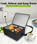 Portable Oven For Reheating On The Go Mini Electric Lunch Warmer Box Heats Raw Foods In Office Travel Potlucks And Home Kitchen