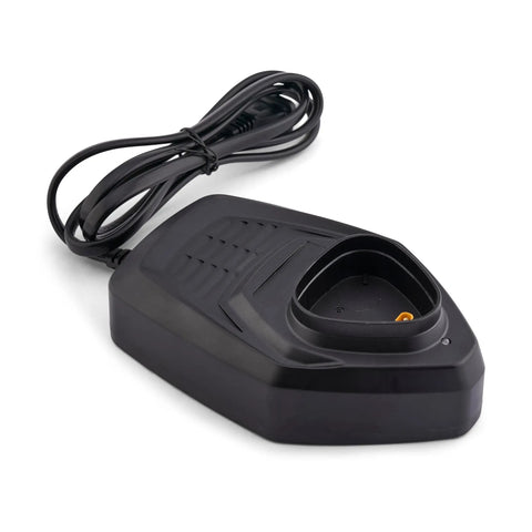 Fathom Electric Fishing Reel Kit With Battery And Charger, LED Display, showing power charger resting flat