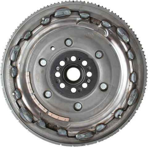 Heavy Duty Dual Mass Clutch Flywheel For 2003 To 2007 Infiniti G35 And 350Z 3 Point 5 V6 Engine top view showing steel face and components.