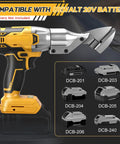 Heavy Duty Cordless Metal Shears Cuts Through Iron Like Butter Ripping Steel Fast Pro Grade 133 Ft Lbs Torque Brushless Motor 360 Pivoting Head