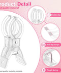 10 Pack Transparent Balloon Arch Clips 3.5 Inch Heavy Duty Spring Clamps for Backdrop Stands and Photo Booths with double clip design