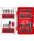 27 Piece Impact Screwdriver Bits Set With Magnetic S2 Steel Tips Phillips Slotted Square Torx Includes Bit Holder and Socket Adapter