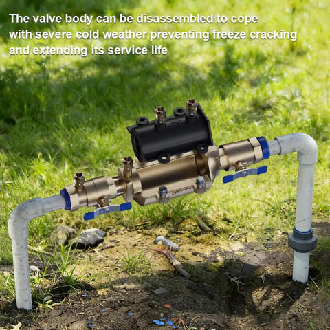 Installed Detachable Pressure Vessel Low Maintenance Backflow Preventer With Double Check Valve Assembly, three quarter inch pipe