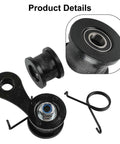 Top Notch Chain Tensioner Adjuster Kit With Spring Roller Guide For Atv Dirt Bike And Motorcycle Chain Alignment Black Abs Iron Fitment black roller and spring assembly