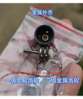 16mm Planetary Reduction Gearbox For DC Motors Electronic Starter 5V To 12V 6V 36 RPM in metal case held in hand
