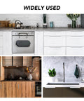 Modern kitchens highlighting 10 Pack Finger Pulls for Cabinets and Drawers 128mm Center Hole 150mm Length Silver Zinc Alloy Edge Pulls Concealed Cabinet Handles for Kitchen Drawers Modern Cabinet Hardware