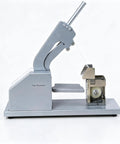 Heavy Duty Semi Automatic Vegetable Strapping Machine For PE PVC Film in steel design, efficient for packing fresh goods.
