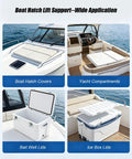 10 Inch Hatch Lid Support Spring In 316 Stainless Steel for Boats and Yachts in various marine applications