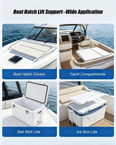 10 Inch Hatch Lid Support Spring In 316 Stainless Steel for Boats and Yachts in various marine applications