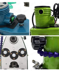 Heavy Duty Handheld Glass Edge Polisher With Ten Grinding Wheels And 8000 RPM close-up of motor and controls for precision polishing.