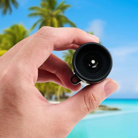 Grab And Go Monocular Telescope With Focusing Optics Waterproof Non Slip Grip Ideal For Adults Compact Lightweight Black For Outdoor Adventures, Bird Watching, Travel, And Wildlife Viewing, held by hand
