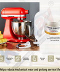 Food Grade 4 Oz Grease For Kitchen Mixers And Stand Mixers, Food Safe Lubricant To Reduce Gear Wear, Fits 4 To 7 Quart Models, Includes Gasket And Spatula, Prolongs Mixer Life And Keeps Beater Running Smoothly