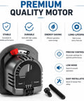 Zone Valve Actuator Replacement Motor For ARD And ZD Dampers, 24V Spring Return, Plug And Play With Adjustable Min And Max Stops, Compatible With Honeywell M847D1004 Damper Operator, Not For EARD Vents. 24V HVAC actuator with mounting screws